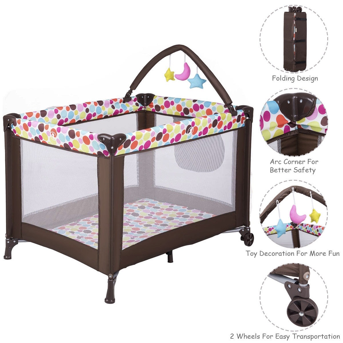 portable playpen with bassinet