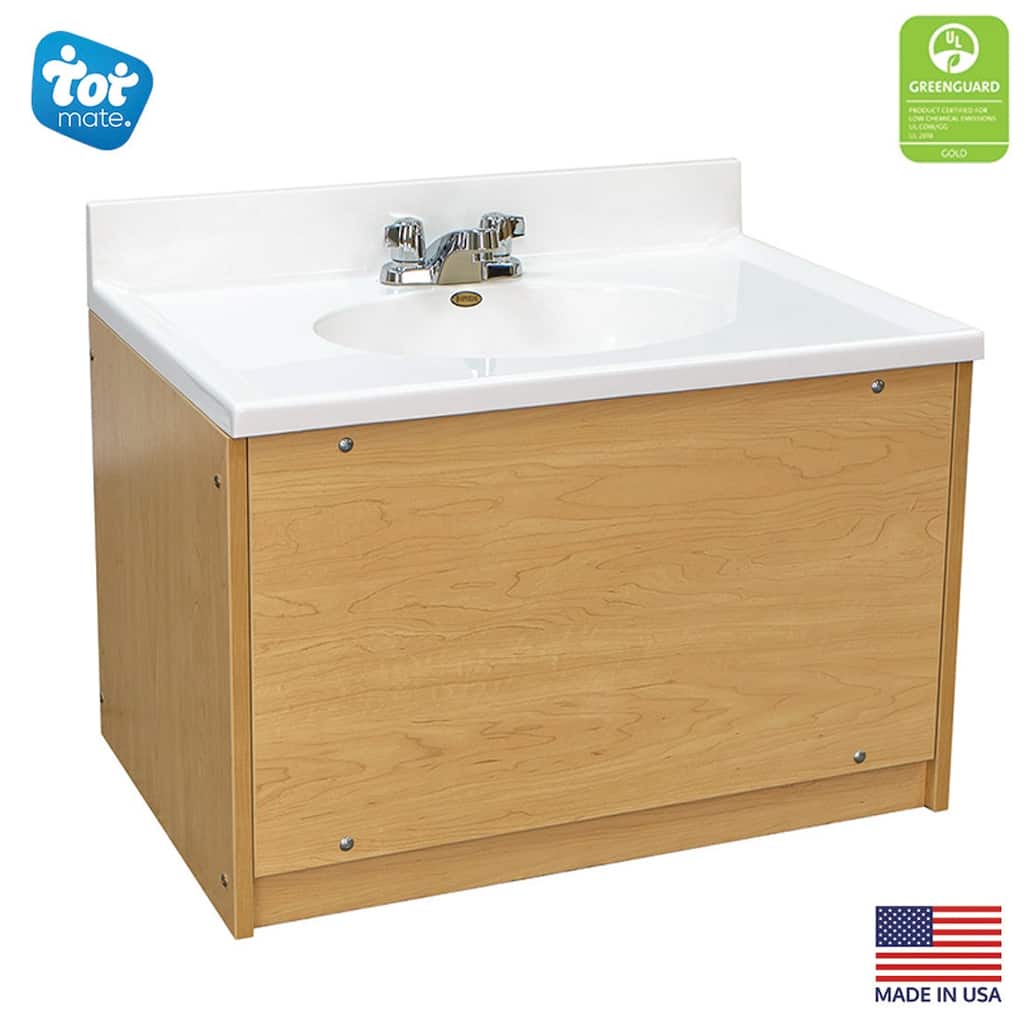 Tot Mate Double Laminate Floor Vanity - 49" x 21" x 21.5"; Unassembled