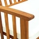 preview thumbnail 11 of 9, 46.9" Outdoor Backyard Bench, Porch Bench, Rustic Charm Bench, with Warm Color and Easy to Clean, Comfort Bench
