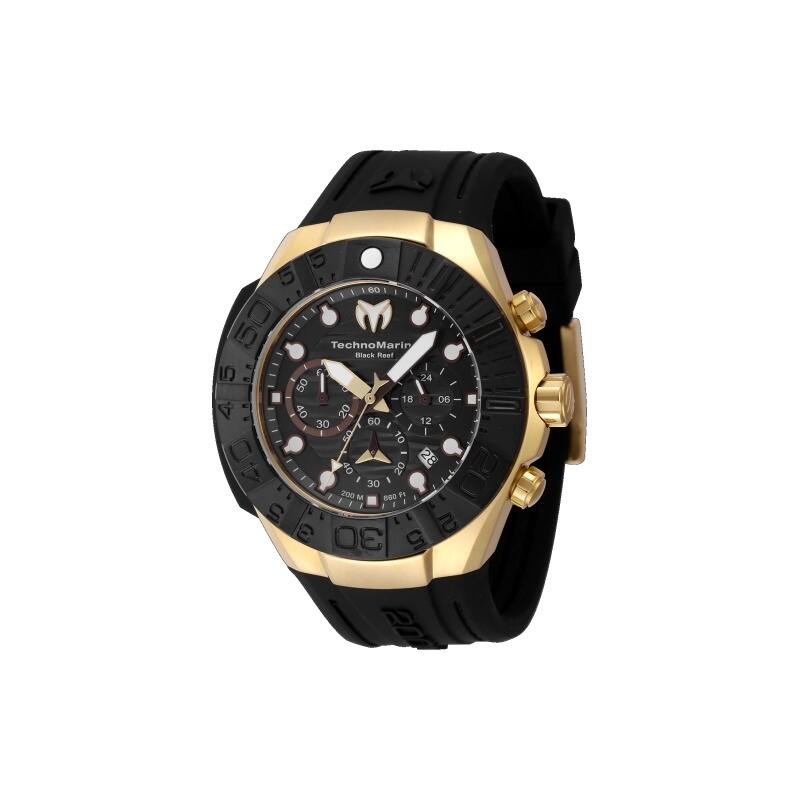 Technomarine Men's TM-523012 Reef Quartz Chronograph Black Dial Watch
