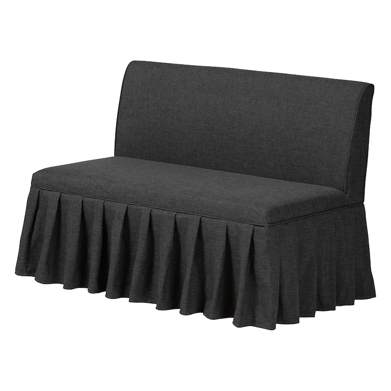 Richard 3-Piece Fabric Upholstered Dining Nook Set - Corner Kitchen Banquette with Skirted Base, L-Shaped Breakfast Nook