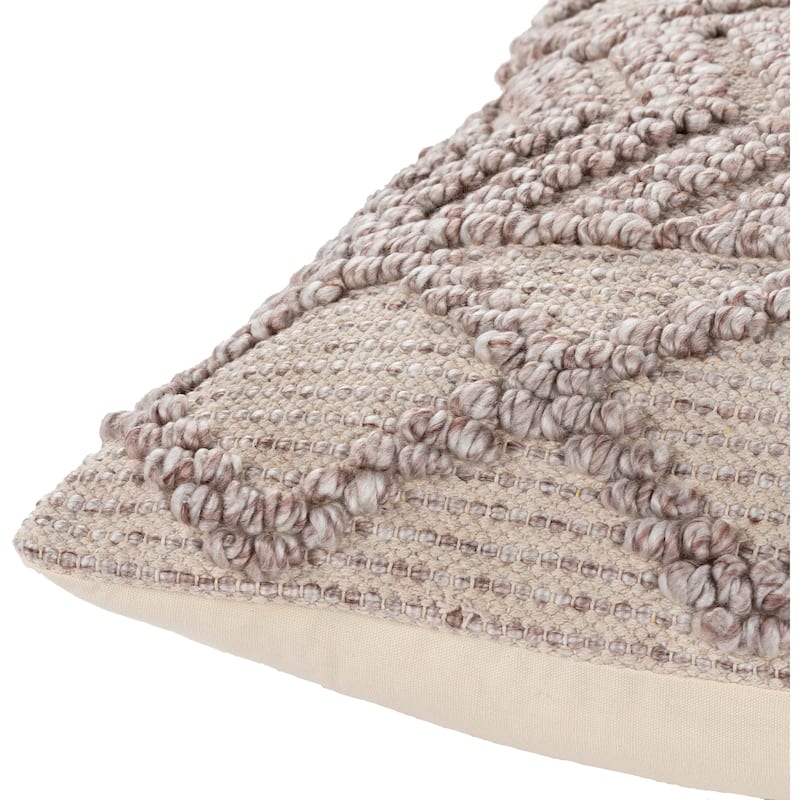 Temel Bohemian Hand-woven Geometric Pillow