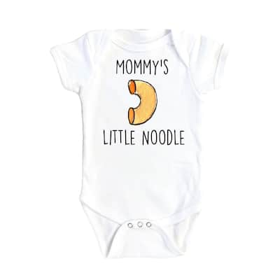 Italian Mommy Noodle - Baby Boy Girl Clothes Infant Bodysuit Funny Cute Newborn