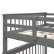 preview thumbnail 11 of 38, Stairway Design Full-over-Full Bunk Bed with Storage and Guard Rail for Bedroom,Dorm