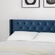 preview thumbnail 67 of 70, Spruce & Spring Eleanor Upholstered Platform Bed Frame with Vertical Stripe Headboard