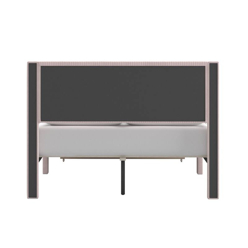 Parkfield Pleated Velvet Storage Queen Platform Bed with Drawer by iNSPIRE Q Modern