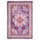 preview thumbnail 135 of 164, SAFAVIEH Monaco Lillie Boho Medallion Distressed Area Rug 4' x 5'7" - Violet/Fuchsia