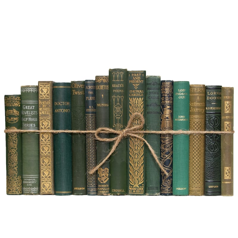 Books Green Decorative Accessories: Petite Vintage Boxwood ColorPak ...