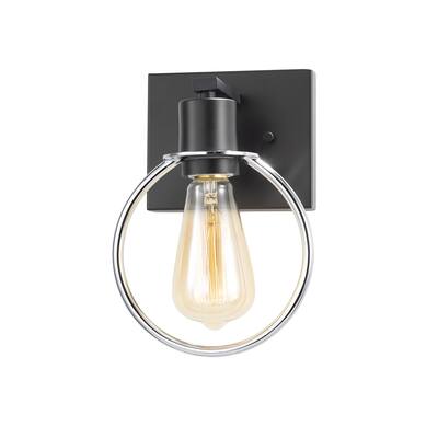 Justice Design Group EVOLV Volta 1-Light Matte Black Wall Sconce