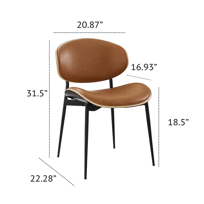 Art Leon Mid-century Modern Dining Chairs (Set of 2)