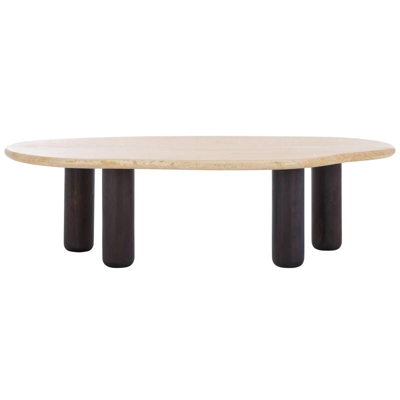 SAFAVIEH Couture Celestyn Travertine Coffee Table - 50"W x 24"D x 14"H