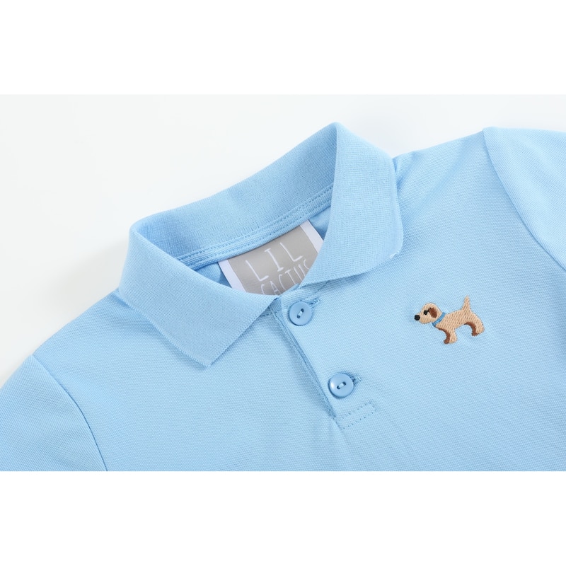 Blue Puppy Golf Shirt