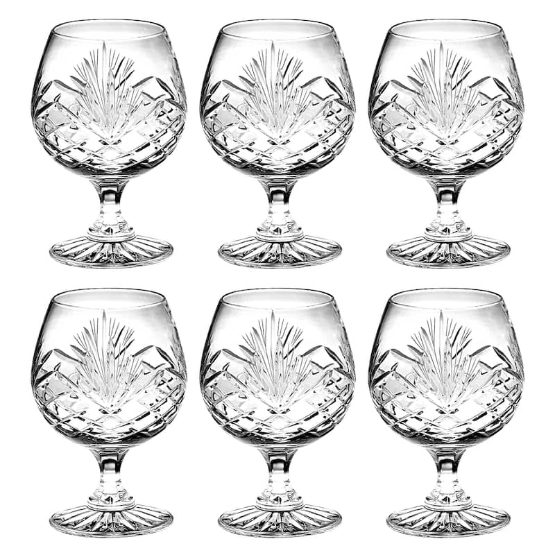 Majestic Gifts Inc. Crystal Wine Goblets - - 11 oz. - Set of 6 - 3.5"