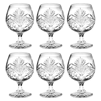 Majestic Gifts Inc. Crystal Wine Goblets - - 11 oz. - Set of 6 - 3.5"