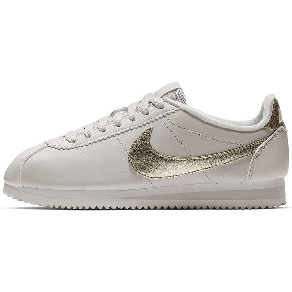 Shop Nike Women S Classic Cortez Premium Light Bone Bronzed