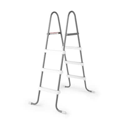 Intex Above Ground Steel Frame Swimming Pool Ladder for 42-In. Wall Height Pools - 15.16