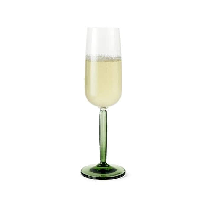 Kähler Hammershøi Champagne Glass, Clear, 2 pcs.