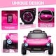 preview thumbnail 3 of 26, 12V Licensed Volkswagen Beetle Ride-On Car for Kids with Remote Control, Battery Powered Electric Vehicle Toy