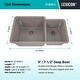 preview thumbnail 3 of 6, Lexicon Platinum Quartz 60/40 Double Bowl Kitchen Sink