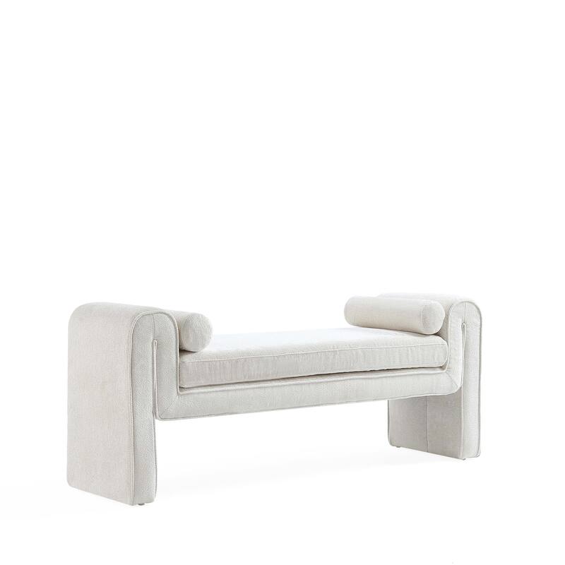 Manhattan Comfort Modern Concord Chenille 59 Inch Bench