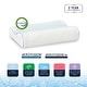 preview thumbnail 3 of 5, Bodipedic Comfort Gel Overlay Contour Memory Foam Bed Pillow - White