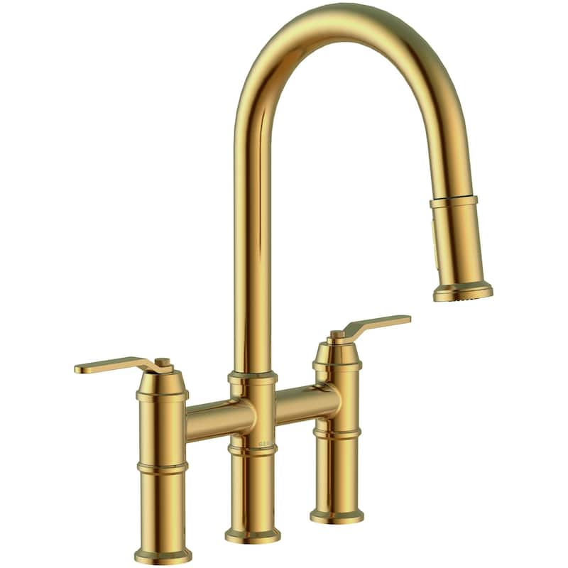 Gerber D434437 Kinzie 1.75 GPM Widespread Bridge Pull Down Kitchen - Brushed Bronze