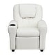 preview thumbnail 163 of 189, Contemporary Kids Recliner with Cup Holder and Headrest - 24"W x 21.5" - 36.5"D x 27"H