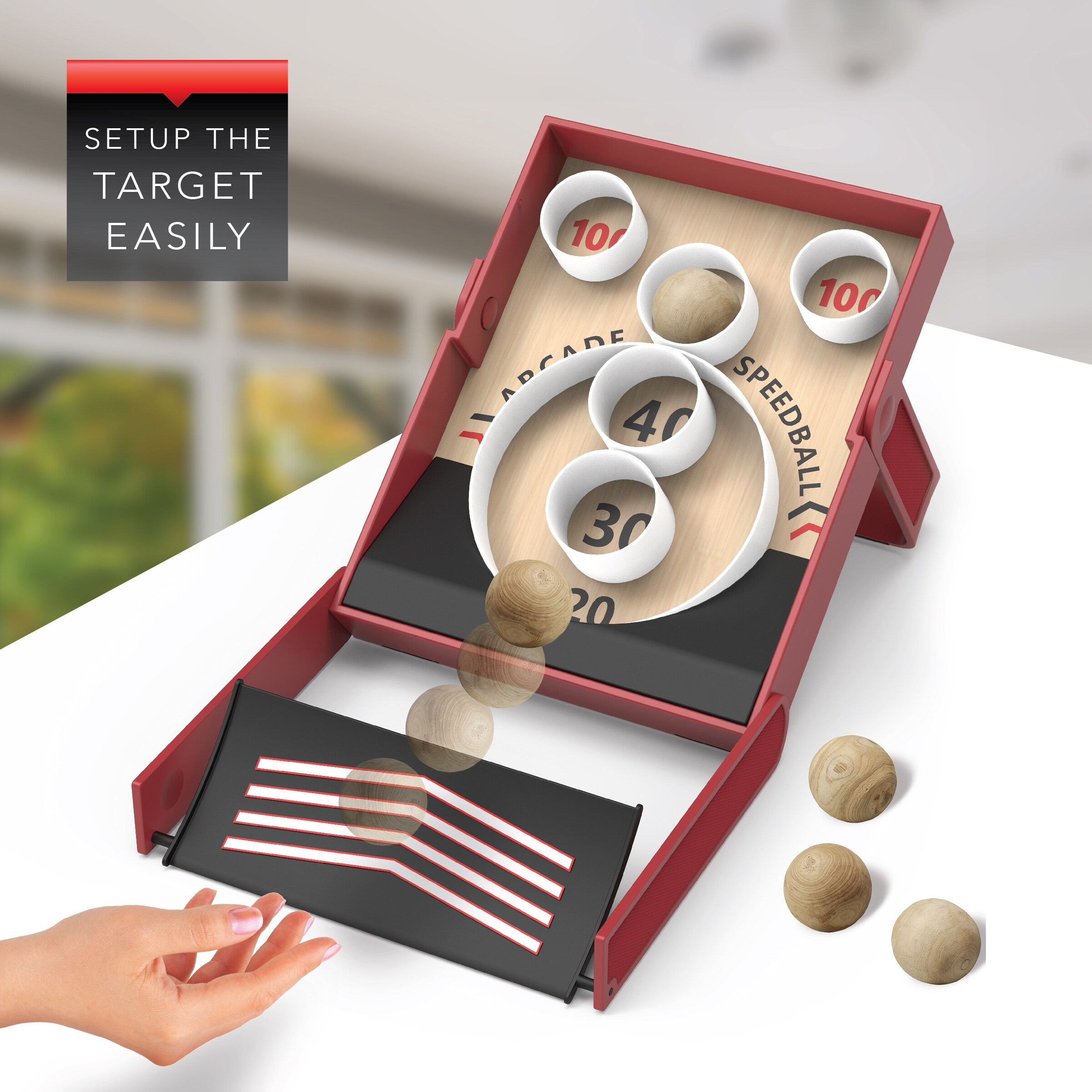 BLACK SERIES Collapsible Retro-Style Speedball Game - 14.75 x 2.75