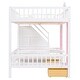 preview thumbnail 46 of 50, Full-Over-Full Bunk Bed with Changeable Table