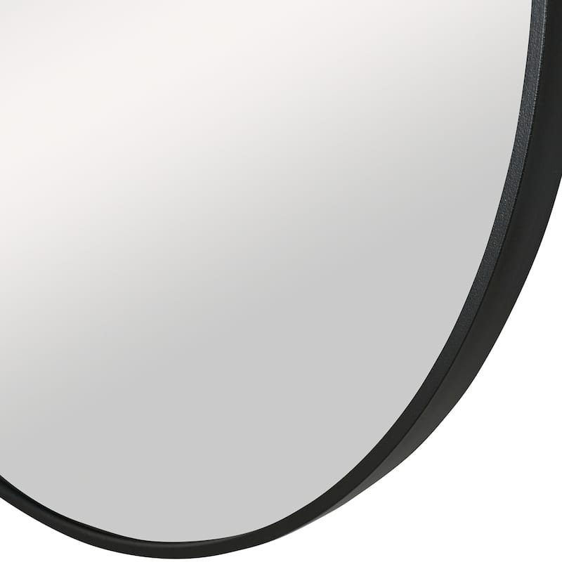 Copper Grove Aluminum Thin-framed Round Mirror