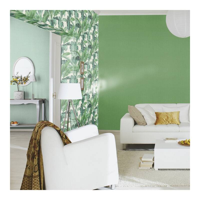 Rasch Orissa Green Palm Frond Wallpaper - 20.5 x 396 x 0.025