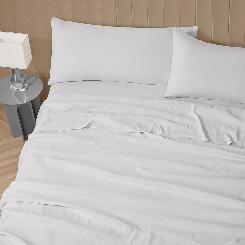 Dark Sky Reserve® - Bamboo Linen Sheet Set - Portugal Made - Glacier Gray