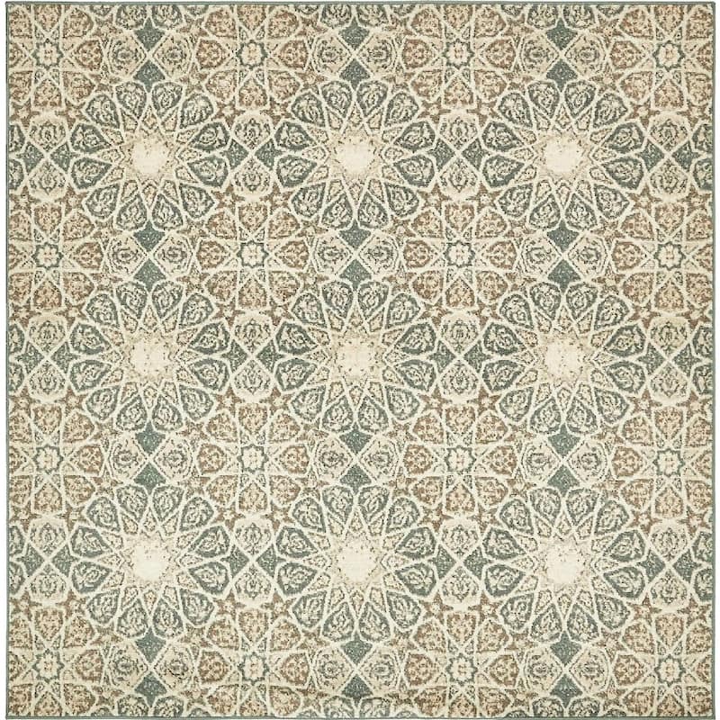 Contemporary Daisy Collection Area Rug