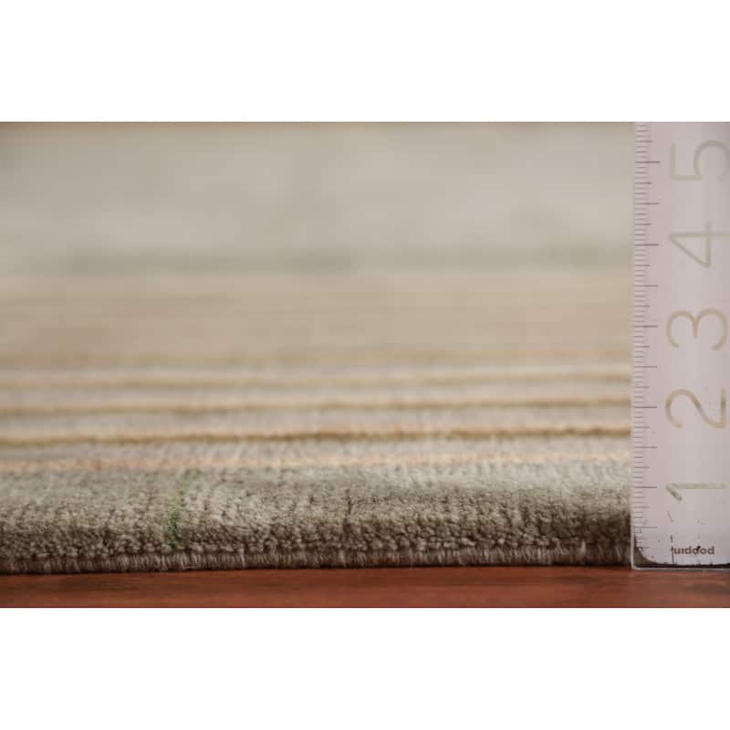 Nepalese Oriental Area Rug Hand-Knotted Wool Carpet - 9'0"x 11'7"