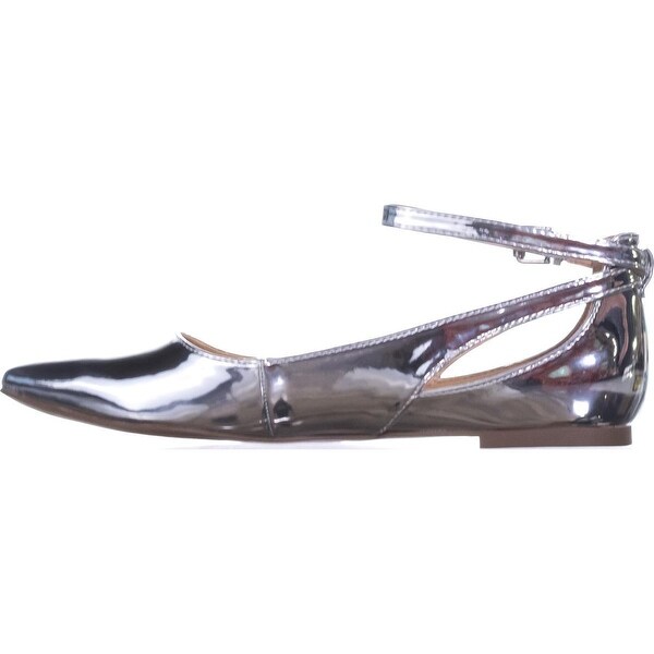 franco sarto silver flats