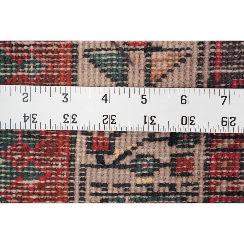 Hand Knotted Oriental 100% Wool Carpet Traditional Tribal Red Ardebil Runner Rug - 14' 7'' X 3' 6''
