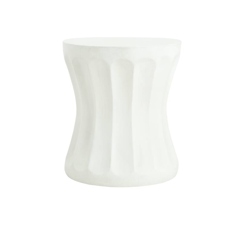 Outdoor Round Concrete Antique White Side Table Living Room Mgo End Table