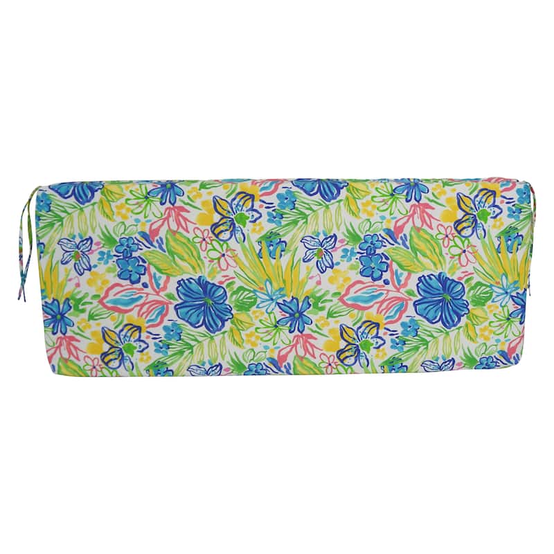 Blazing Needles 54-inch All-Weather Bench Cushion - 54 x 19