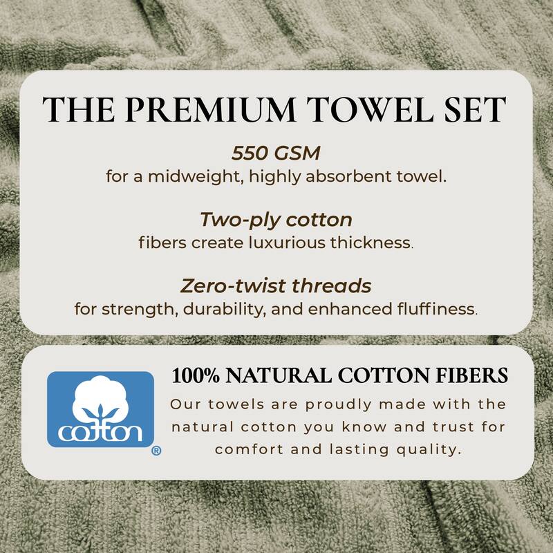 Linery & Co. Combed Cotton Bath Towel Set