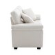 preview thumbnail 12 of 52, Morden Fort Upholstered Living Room Set chair , Loveseat,2 Pieces, Faux Leather