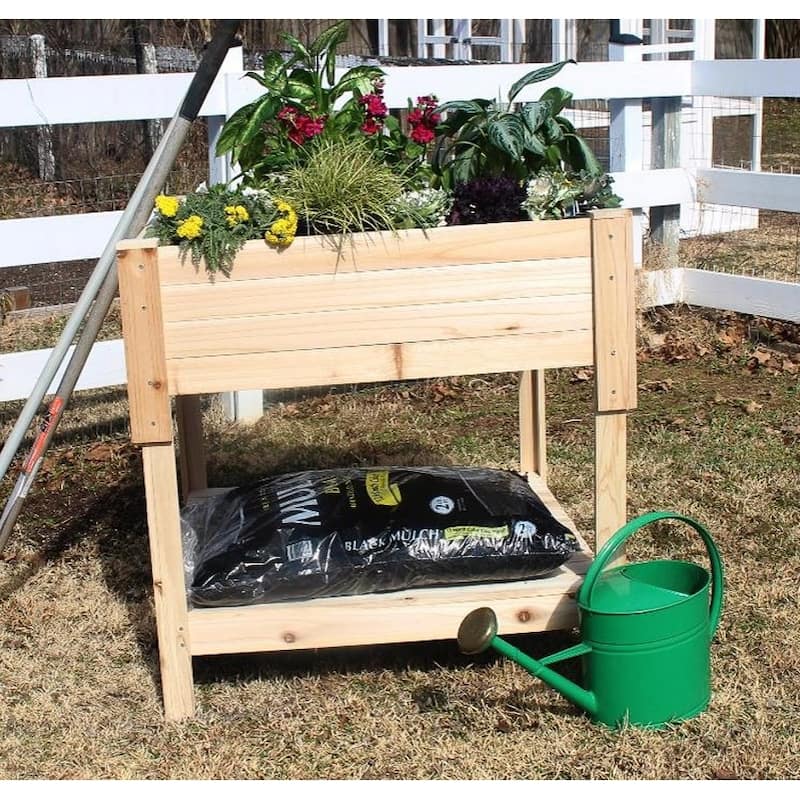 Zylina Raised Garden w/ lower Storage Shelf - 36 x 36 x 36