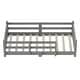 preview thumbnail 44 of 74, Montessori Solid Pine Floor Bed with Full-Length Safety Fence & Slatted Base by Harper&Bright Designs