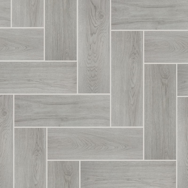 Merola Tile Fronda Perla 7-7/8" x 23-5/8" Ceramic Floor and Wall Tile