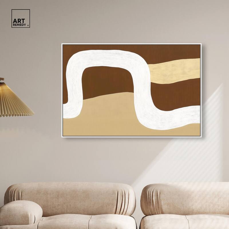 Minimal Wavy II Canvas by Art Remedy