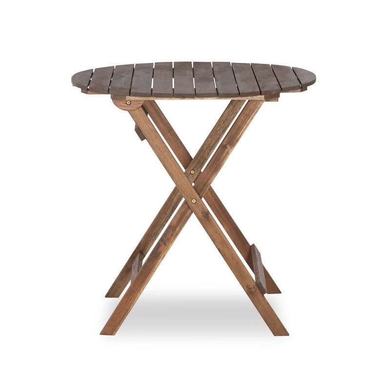 Linon Catalan Three-Piece Cafe Teak Set