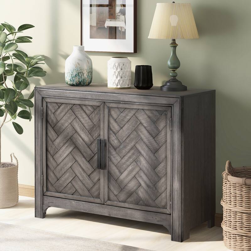 Modern Console Table Sofa Table for Living Room with 2 Shelves