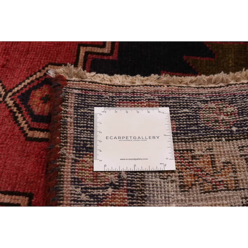 ECARPETGALLERY Hand-knotted Konya Anatolian Red Wool Rug - 3' 10" x 9' 10"