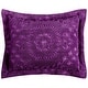 preview thumbnail 8 of 78, Better Trends Rio Collection in Floral Design 100% Cotton Tufted Unique Luxurious Machine Washable Tumble Dry Plum - Standard Sham