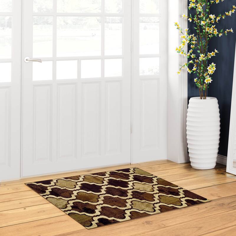 Superior Viking Contemporary Geometric Trellis Indoor Runner or Area Rug