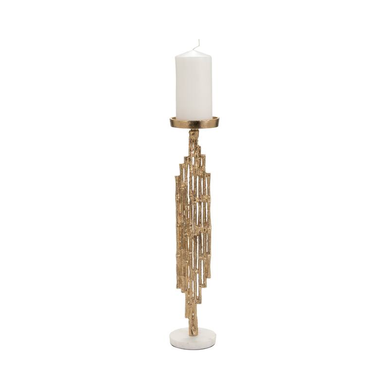 Sagebrook Home Elegance Redefined - Chic Sculptural Candle Holder for Enlightening Ambiance, Home Decor Statement Piece